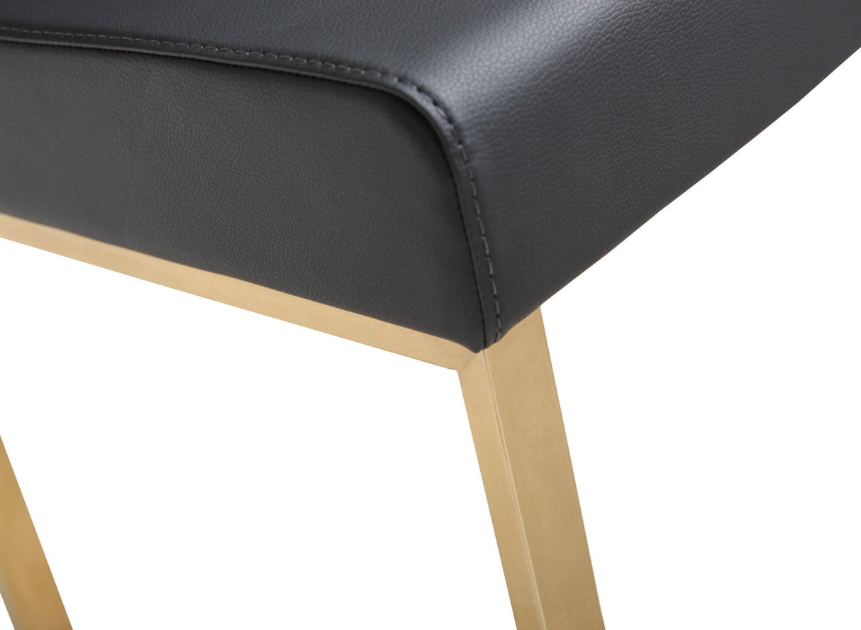 Denmark Black Gold Steel Counter Stool