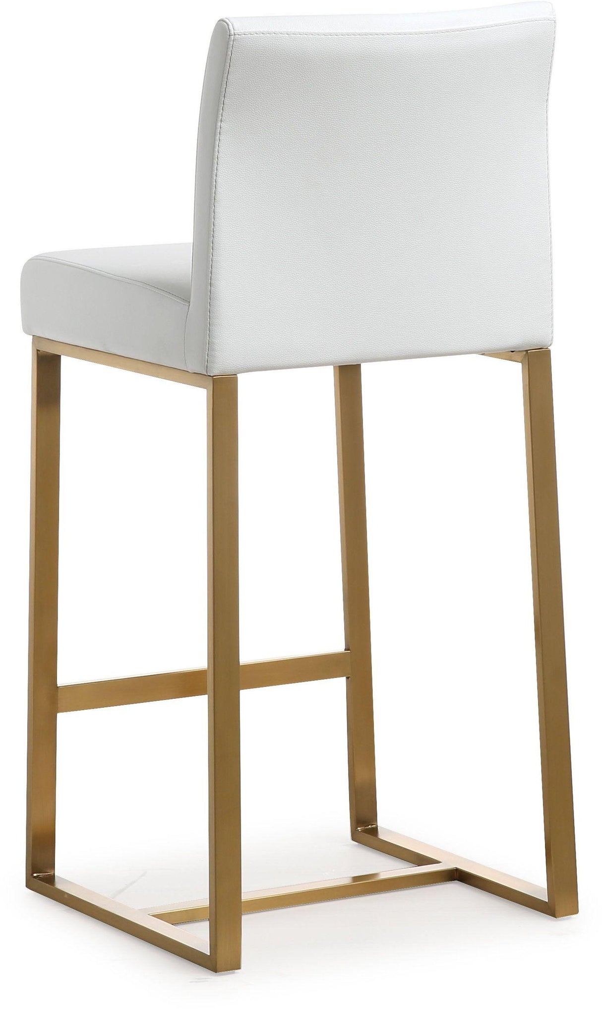 Denmark White Gold Steel Counter Stool