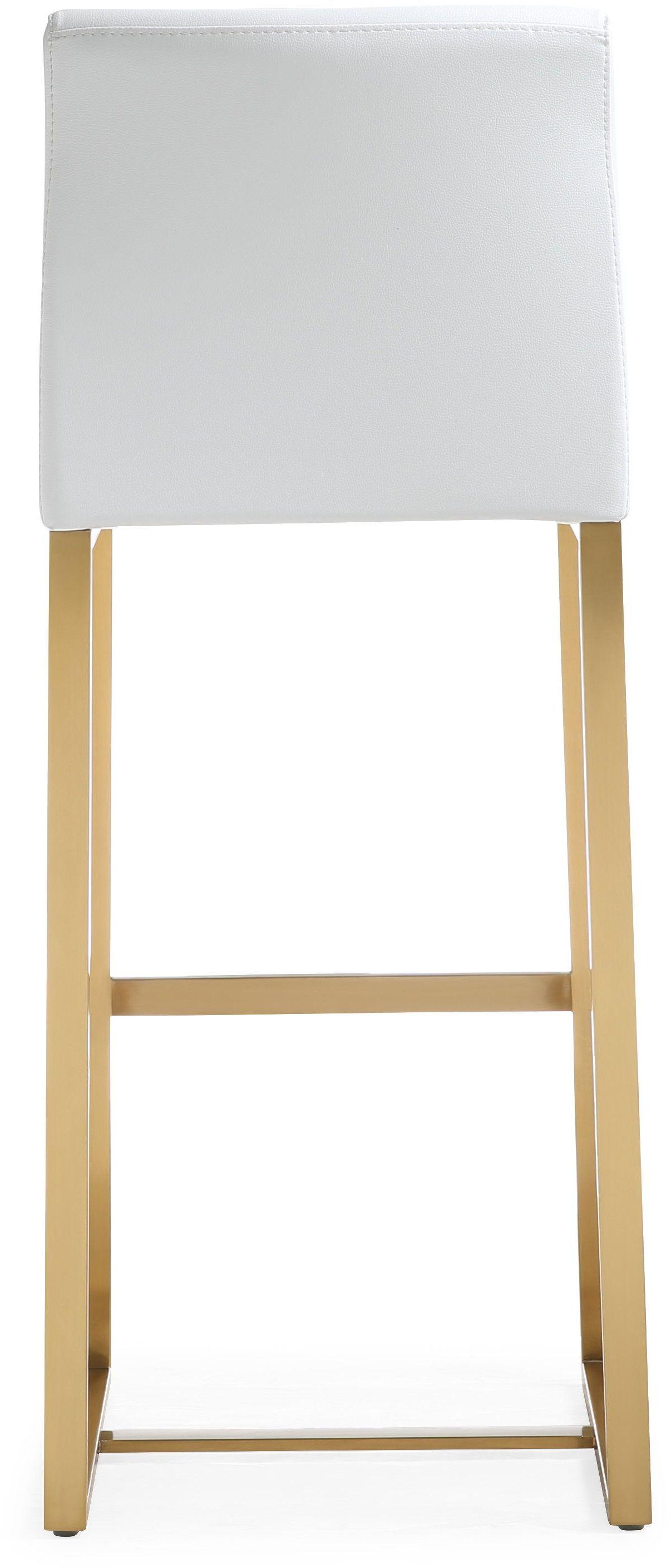 Denmark White Gold Steel Barstool