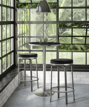 Pratt Black Steel Counter Stool - Set of 2