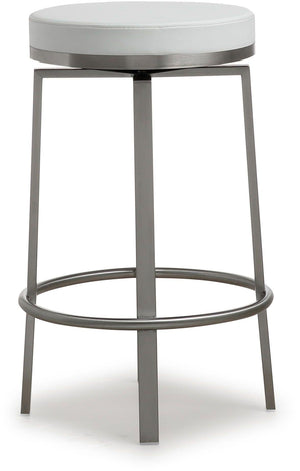 Pratt White Steel Counter Stool - Set of 2