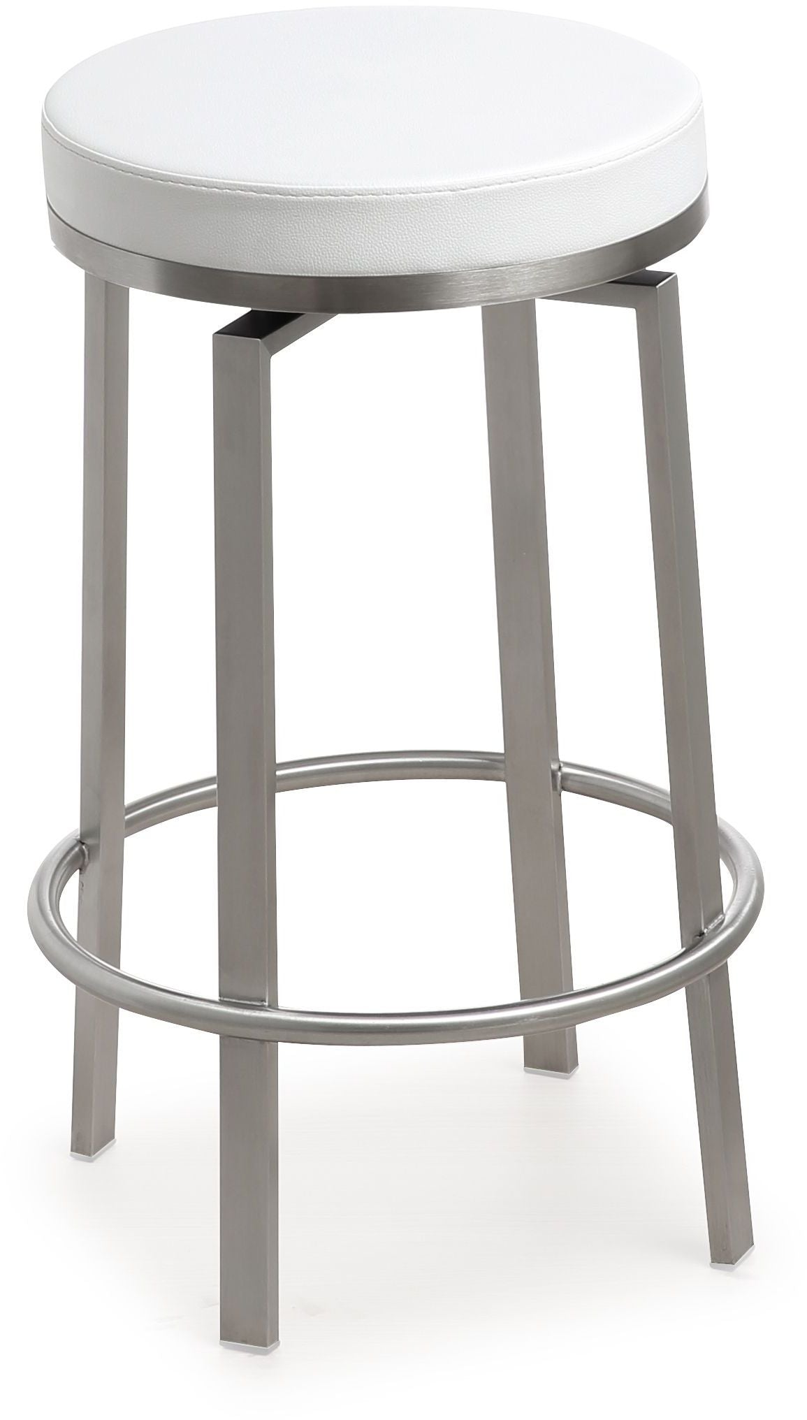 Pratt White Steel Counter Stool - Set of 2