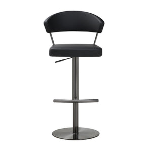 Cosmo Black on Black Steel Barstool