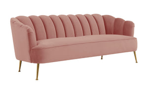 Daisy Petite Blush Velvet Sofa