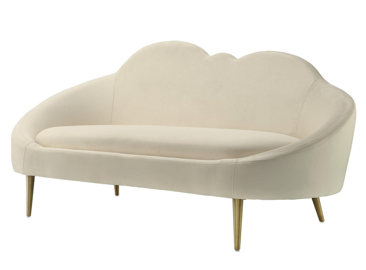 Cloud Cream Velvet Settee