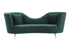 Eva Forest Green Velvet Sofa