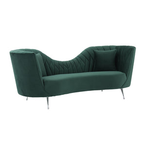 Eva Forest Green Velvet Sofa