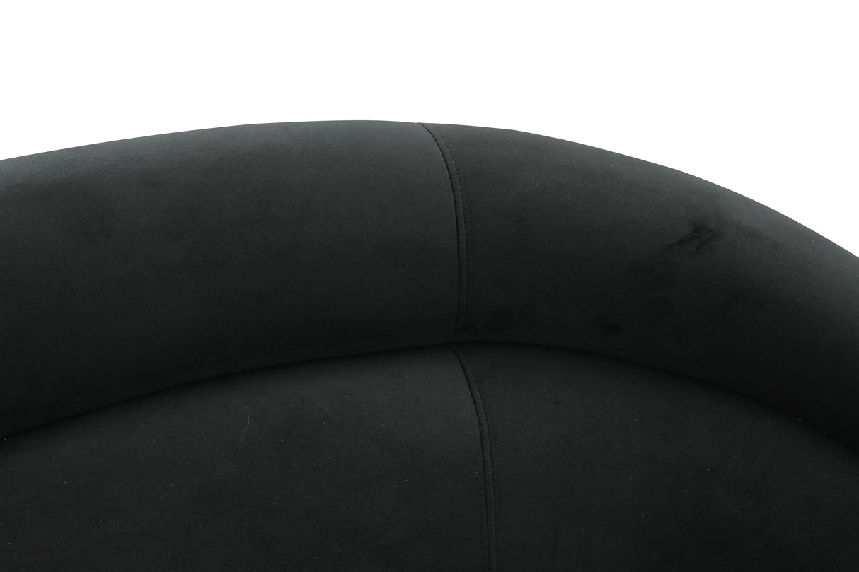 Ellison Black Velvet Sofa