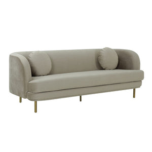 Sariah Alabaster Velvet Sofa