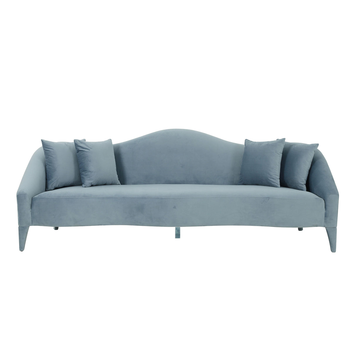 Naya Sea Blue Velvet Sofa