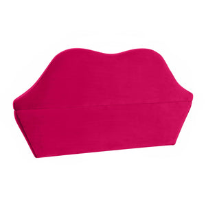 Lips Pink Velvet Settee