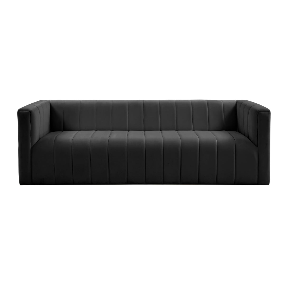 Norah Black Velvet Sofa