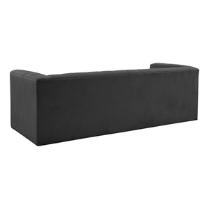 Norah Black Velvet Sofa