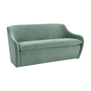 Cellia Frost Blue Velvet Loveseat