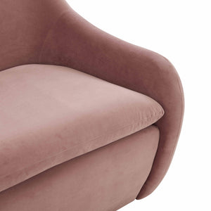 Cellia Mauve Velvet Loveseat