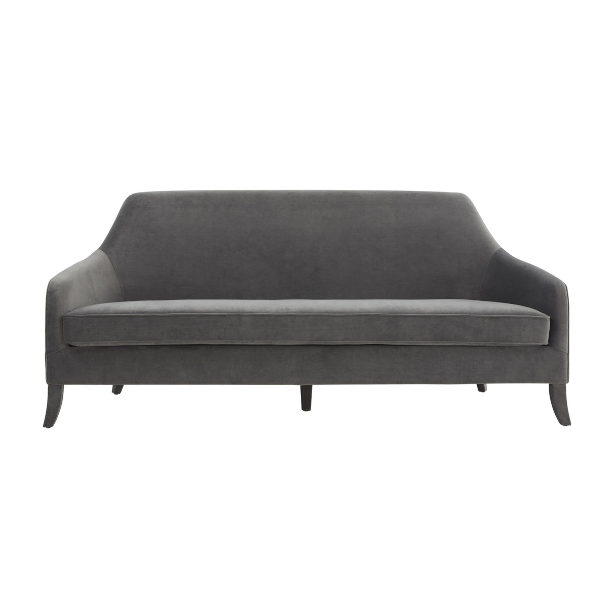 Neveah Grey Velvet Sofa