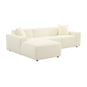 Olafur Cream Linen Sectional - LAF