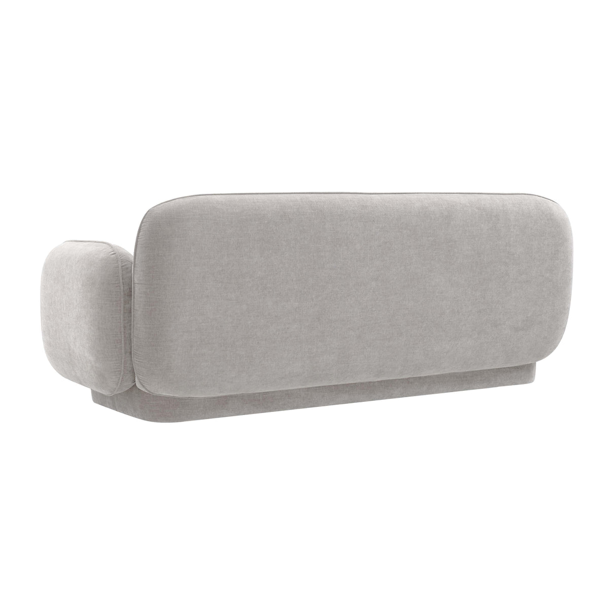 Kandor Stone Grey Textured Velvet Sofa