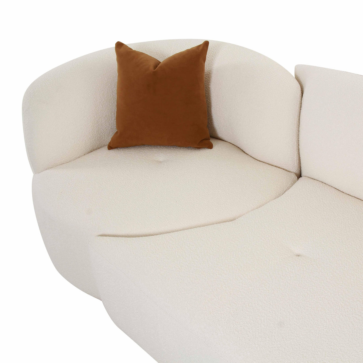 Fickle Cream Boucle 3-Piece Modular Sofa