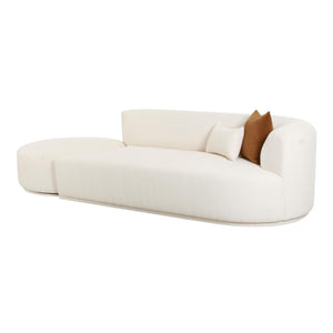 Fickle Cream Boucle 2-Piece Chaise Modular RAF Sofa