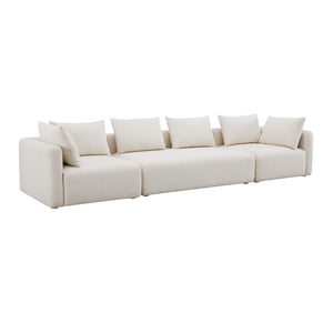 Hangover Cream Boucle 145" Long Sofa