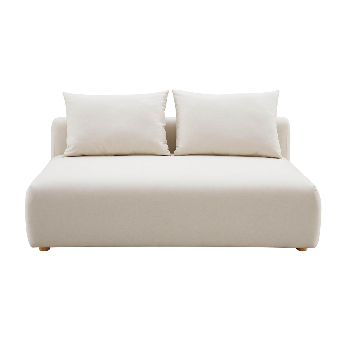 Hangover Cream Performance Linen Modular Loveseat