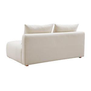 Hangover Cream Performance Linen Modular Loveseat