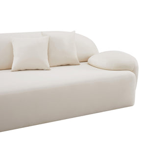 Allegra Cream Velvet Sofa