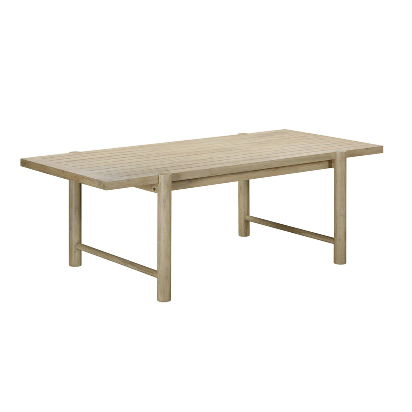 Gata Light Teak Outdoor Rectangular Dining Table