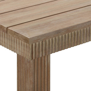 Cassie Natural 75 Inch Rectangular Outdoor Dining Table