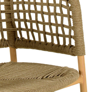 Niel Natural Oak Finish Outdoor Dining Chair