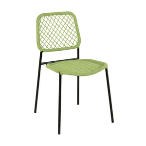 Lucy Green Dyed Cord Outdoor Dining Chair