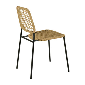 Lucy Natural Dyed Cord Outdoor Dining Chair