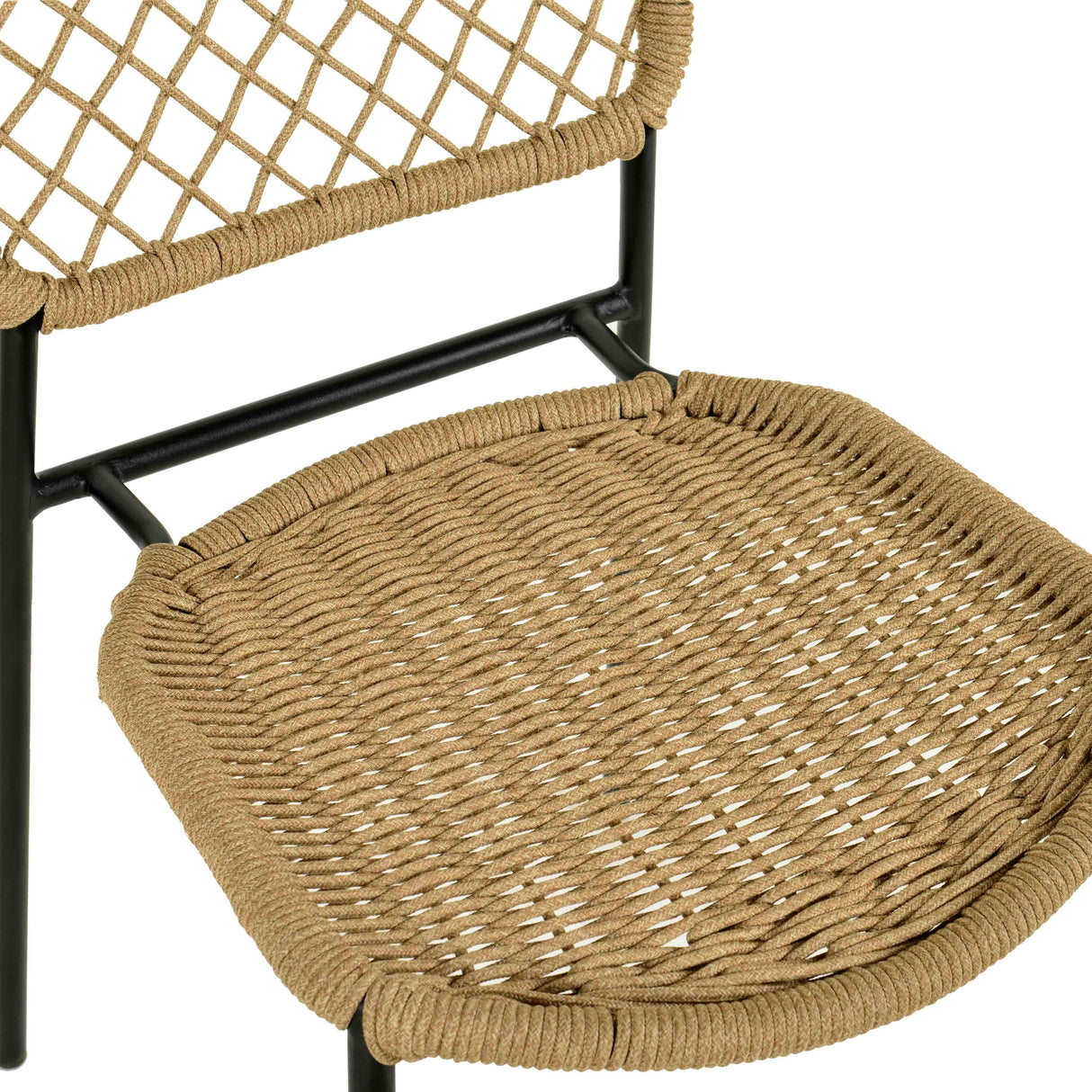 Lucy Natural Dyed Cord Outdoor Dining Chair