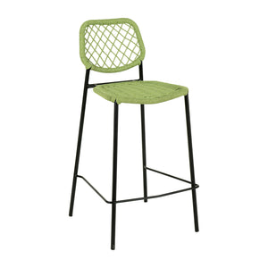 Lucy Green Dyed Cord Outdoor Counter Stool