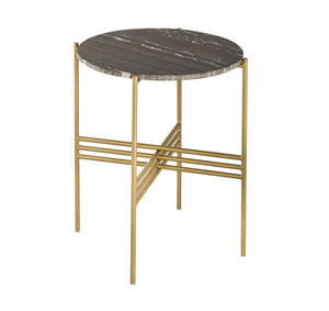 Cress Black Marble Side Table