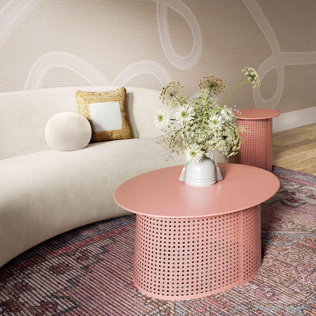 Pesky Coral Pink Side Table