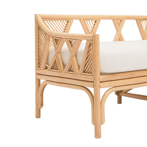 Jayla Natural Rattan Bench