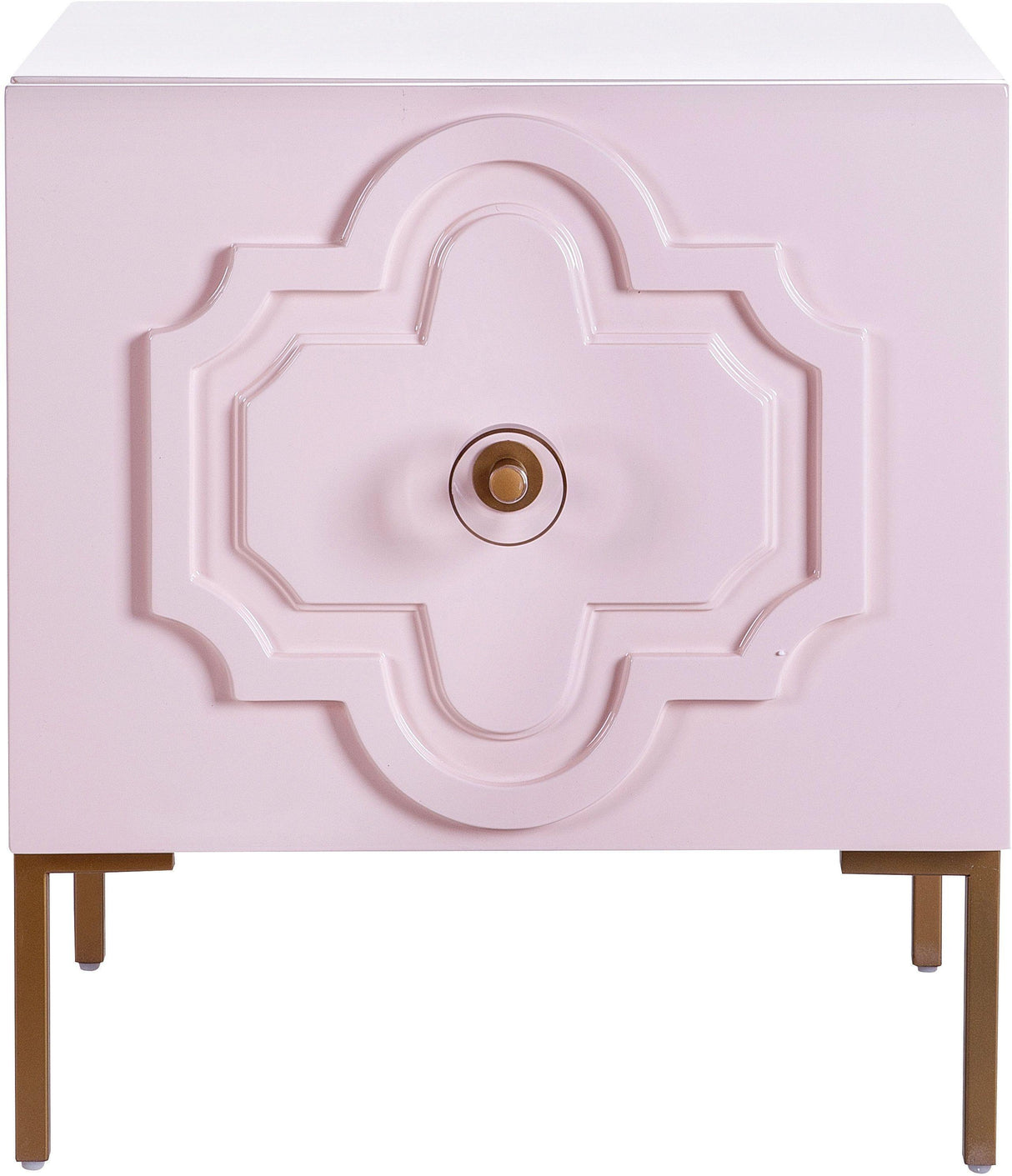 Anna Pink Lacquer Side Table