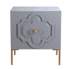 Anna Grey Lacquer Side Table