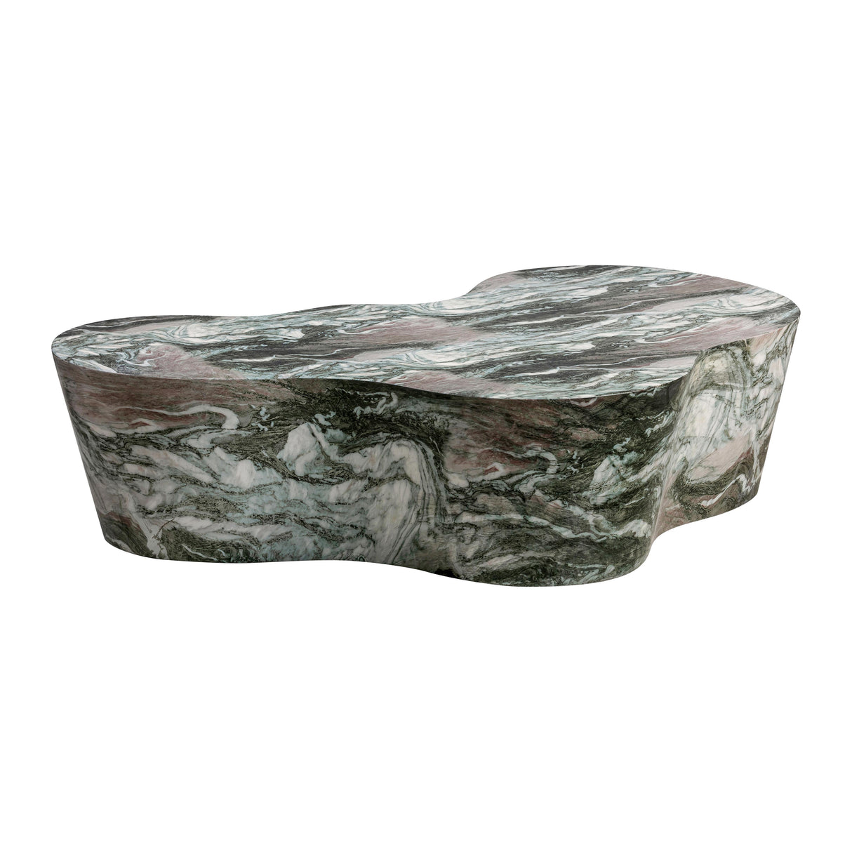 Slab Grey/Blush Faux Marble Coffee Table