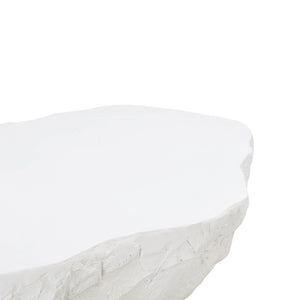 Crag White Concrete Coffee Table