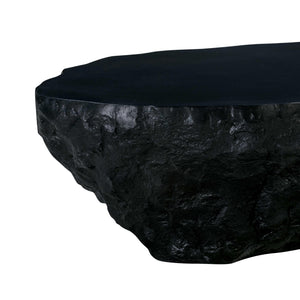 Crag Black Concrete Coffee Table