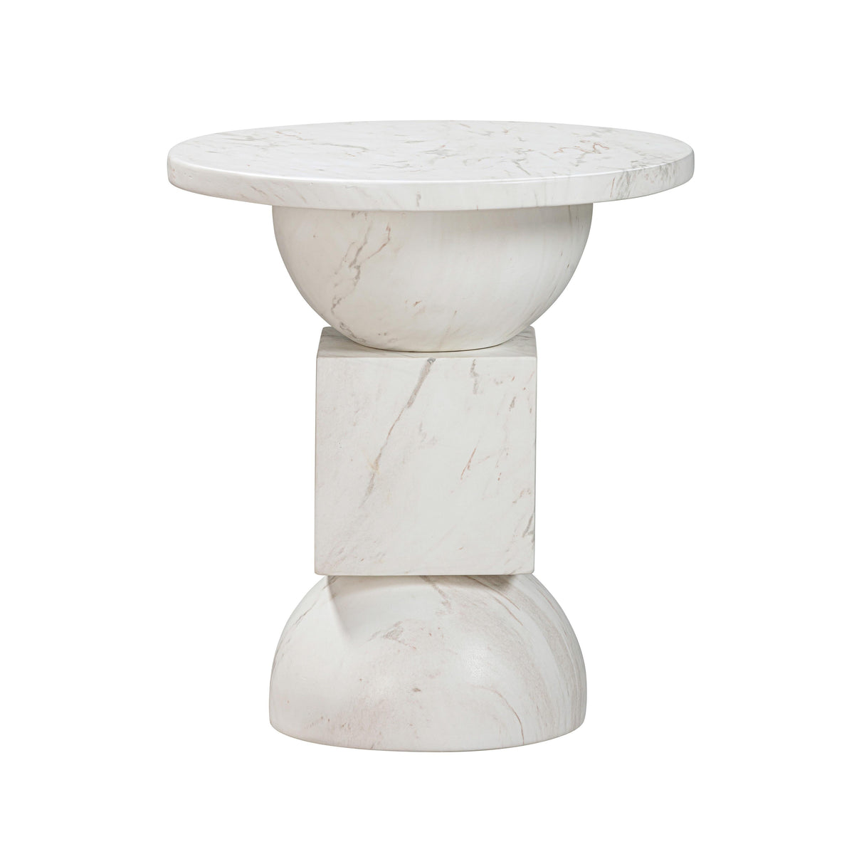 Chip Marble Print Indoor / Outdoor Side Table