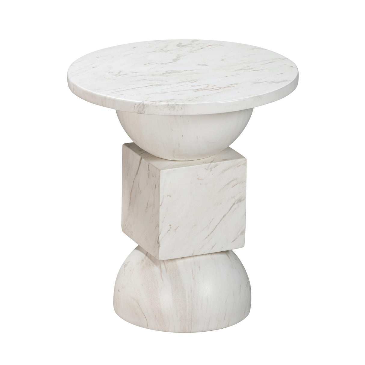 Chip Marble Print Indoor / Outdoor Side Table