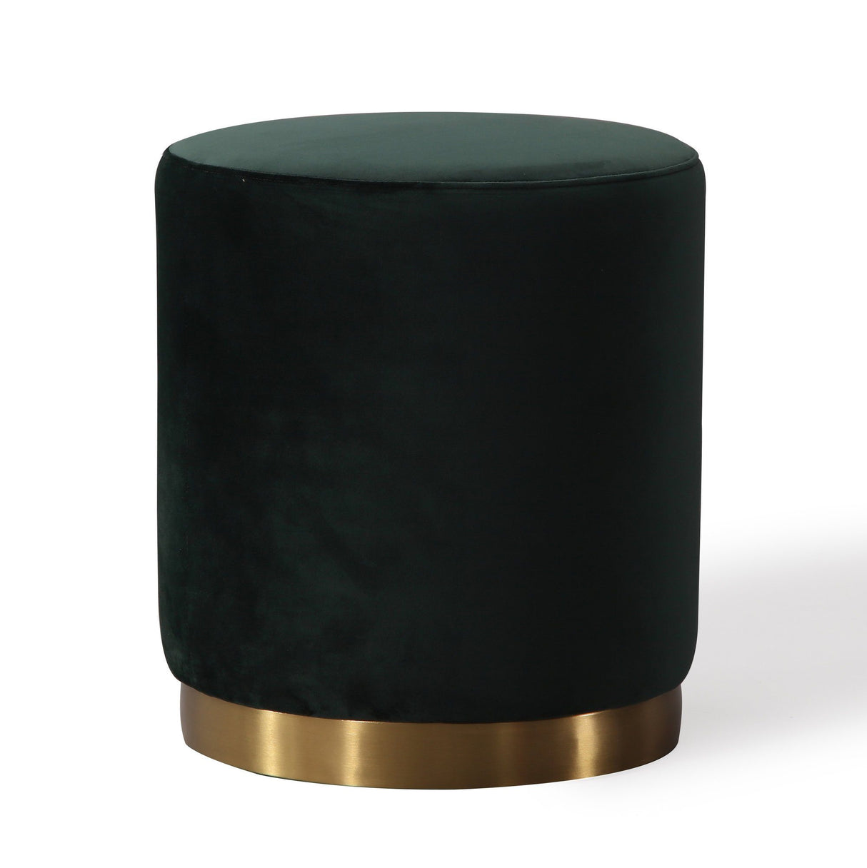 Opal Green Velvet Ottoman