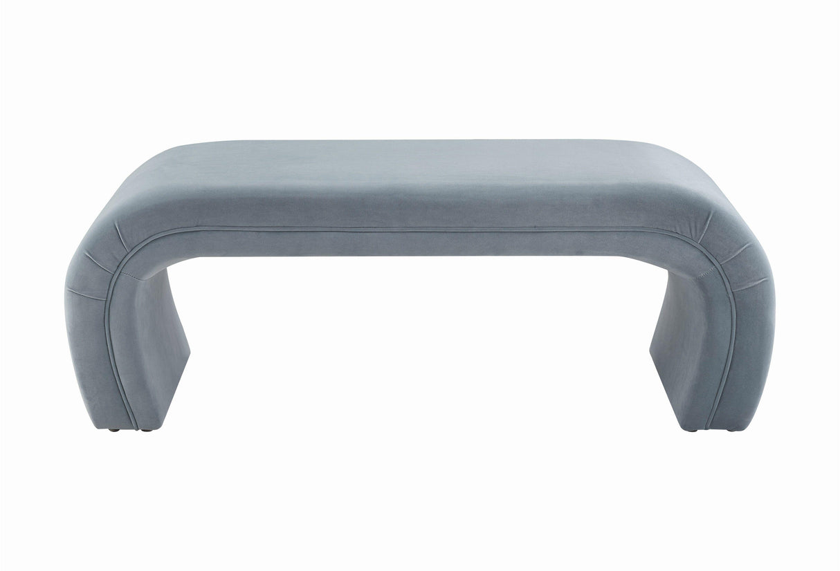 Kenya Sea Blue Velvet Bench