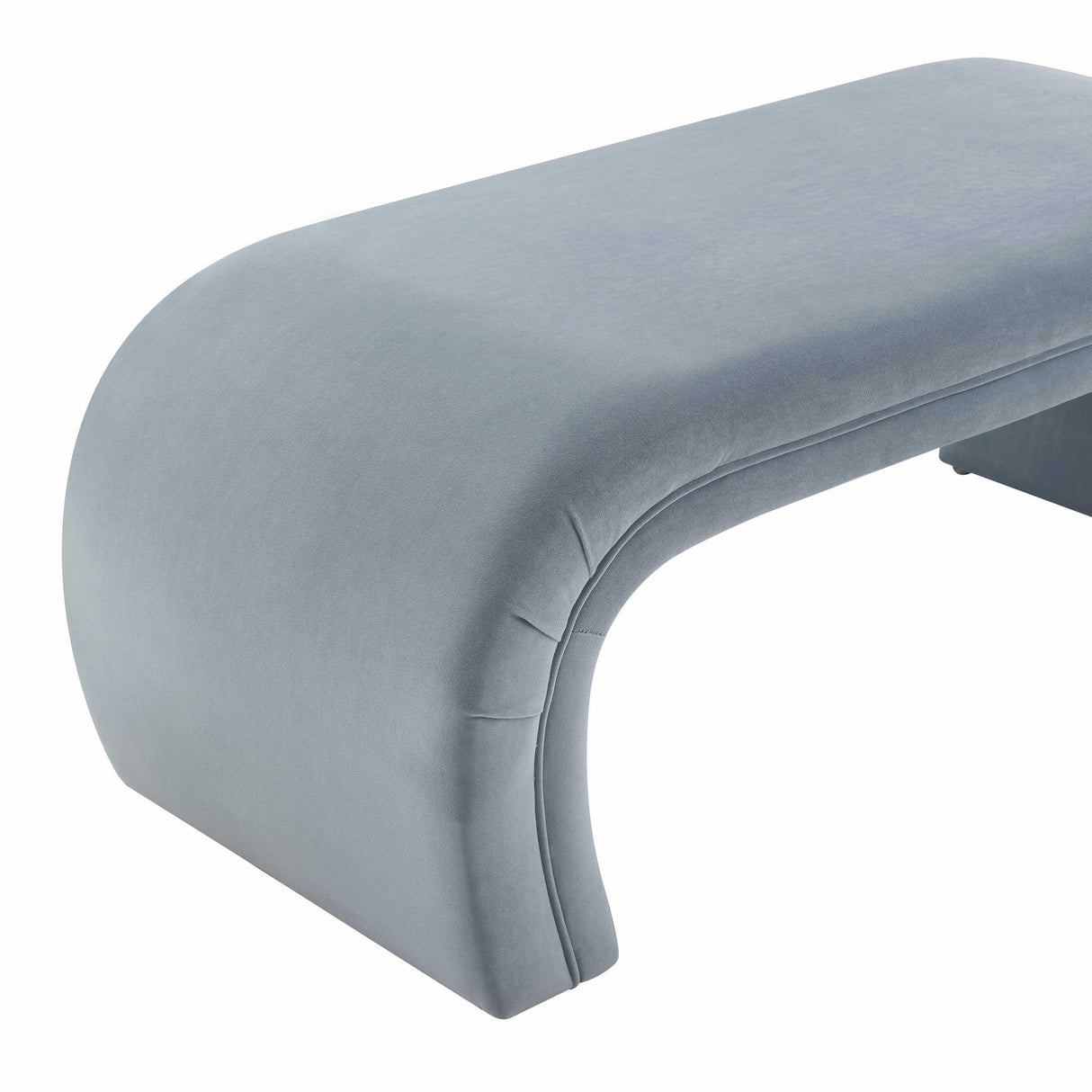 Kenya Sea Blue Velvet Bench