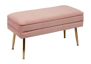 Ziva Blush Storage Bench