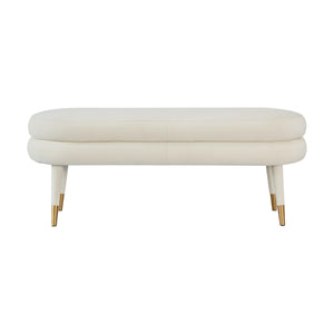 Betty Cream Velvet Bench